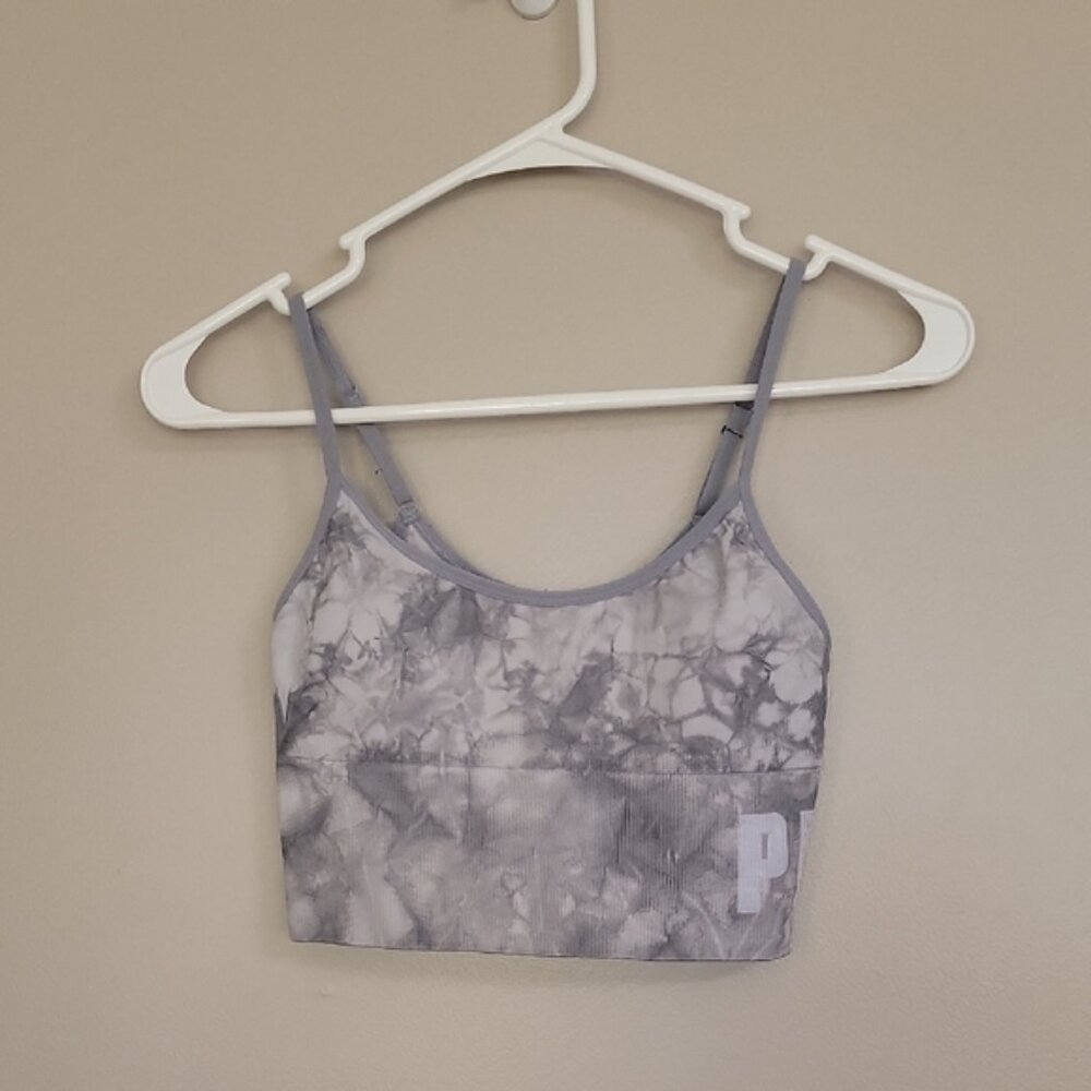 PINK Active Victoria's Secret Gray Sports Bra Size S
